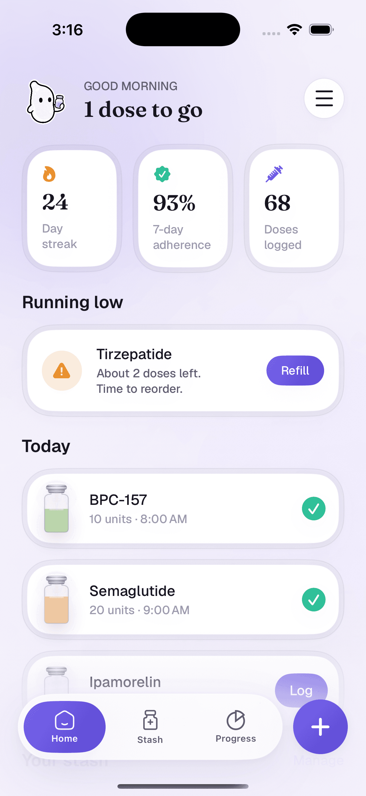 My Peppy home screen